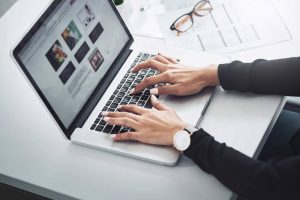 Business owner selecting from different content service providers on screen