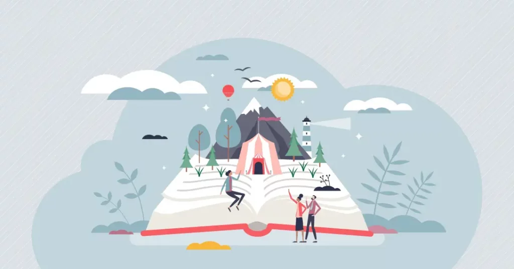 Visual slide of storytelling strategy for 2025