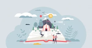 Visual slide of storytelling strategy for 2025
