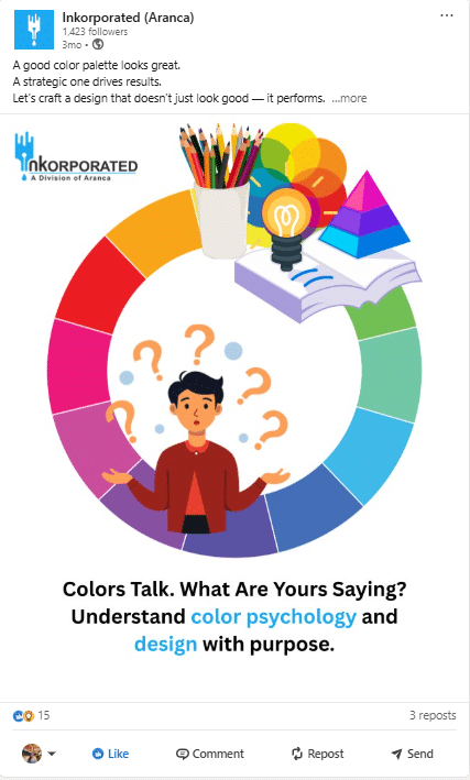 LinkedIn Post – Color Psychology