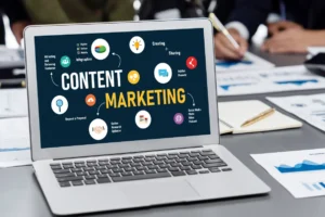 B2B content marketing strategy influencing buyer decisions and guiding the customer journey